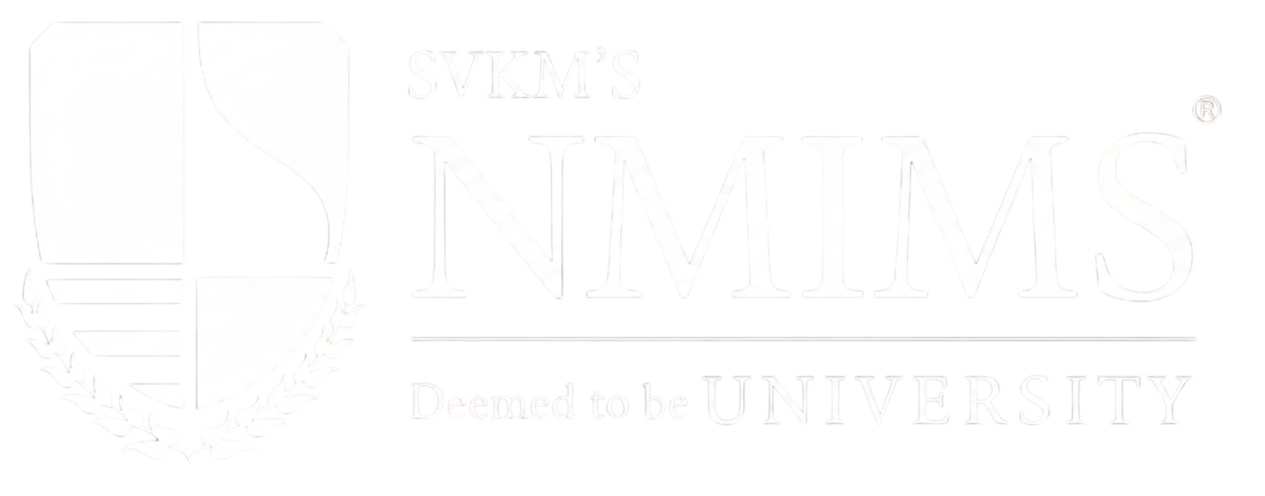 NMIMS white logo